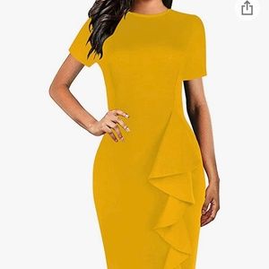 Short-sleeve Pencil Dress